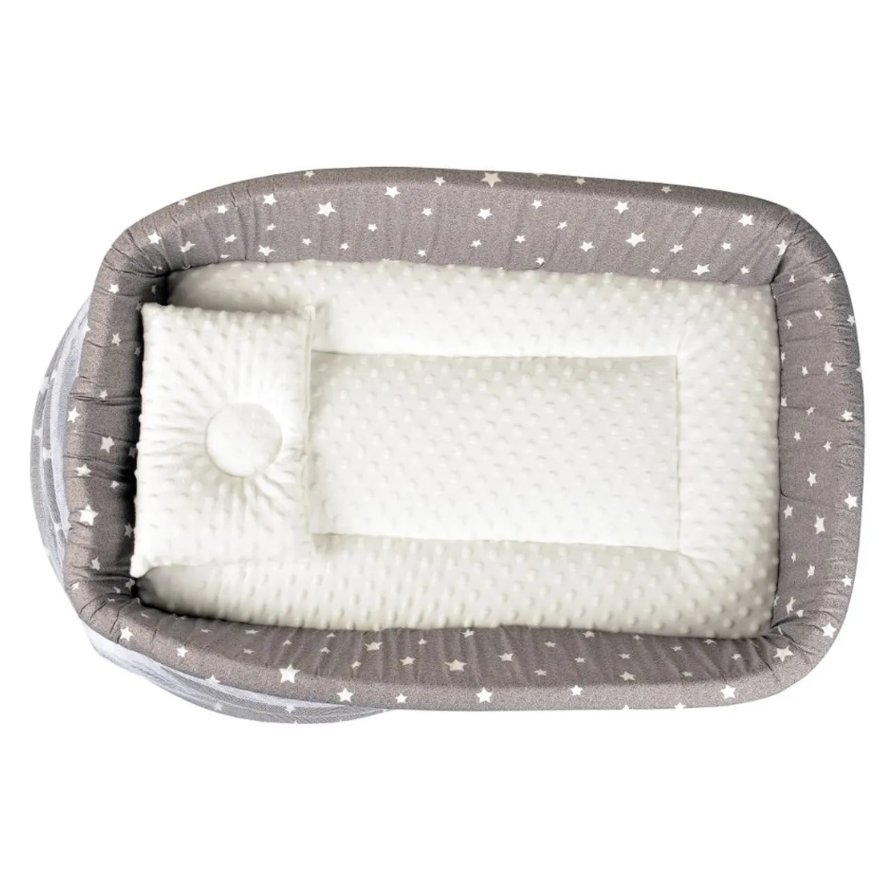 Little Angel Baby Nest Bed with Mosquito Net - Grey — Photograph 2 of 6