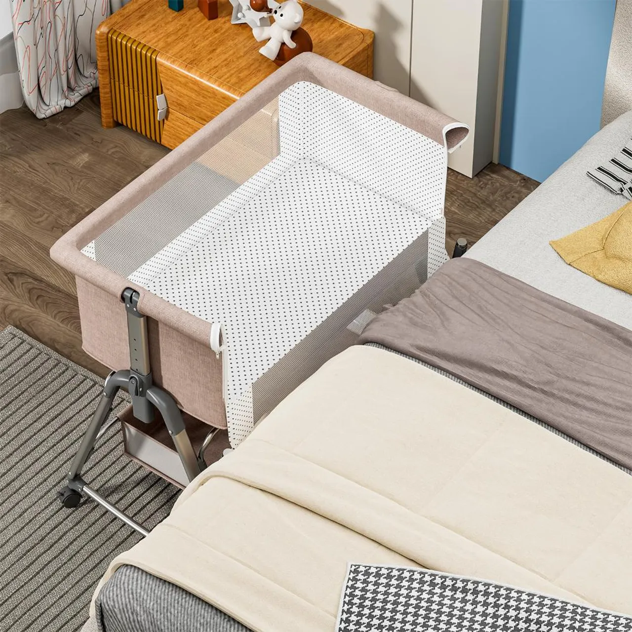 Teknum Bedside Sleepzen 1 Crib - Ivory — Photograph 2 of 16