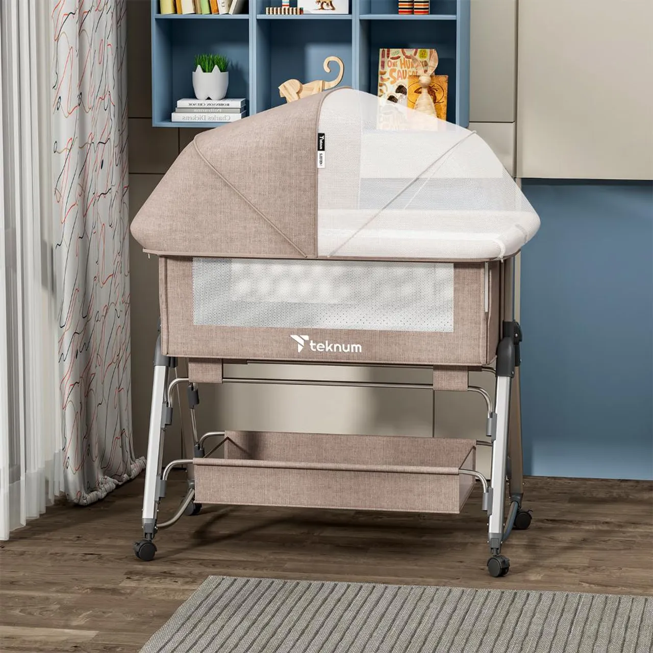 Teknum Bedside Sleepzen 1 Crib - Ivory — Photograph 12 of 16