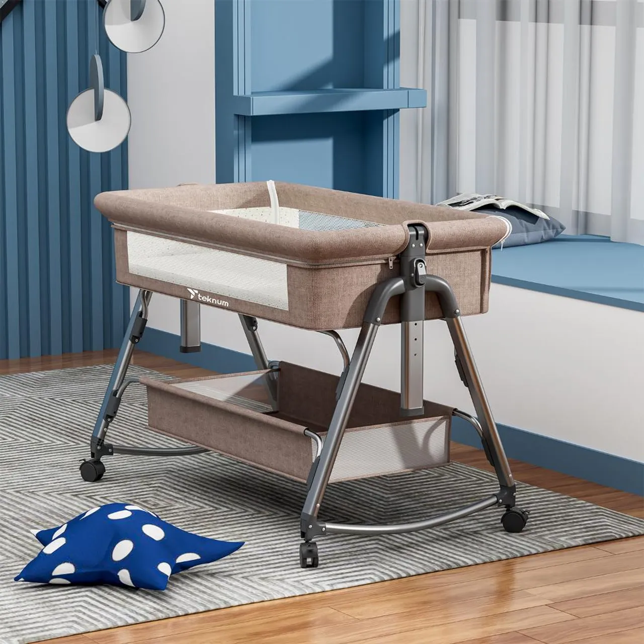 Teknum Bedside Sleepzen 1 Crib - Ivory — Photograph 10 of 16