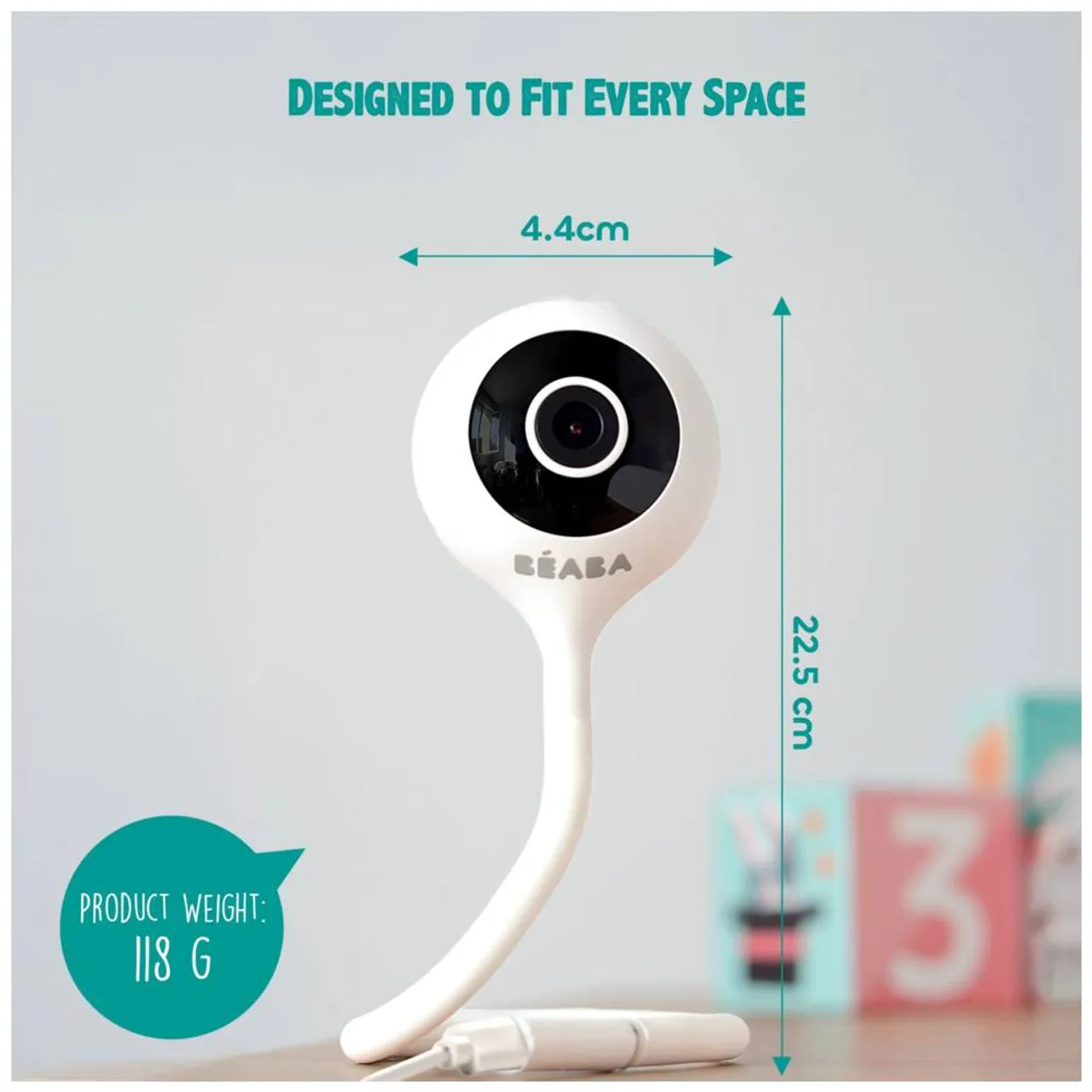 BeaBa Video Baby Monitor Zen Connect - White — Photograph 3 of 8