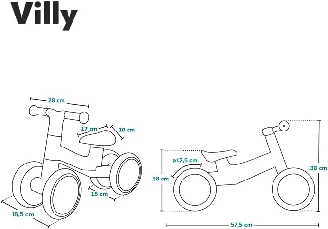 Baby Balance Bike, Toddler Balance Car Indoors and Outdoors for 12-36 Months, First Bicycle without Pedal Four Wheels with Music and Lights, First Ride on Toys First Birthday Gift (Green) — Photograph 3 of 8