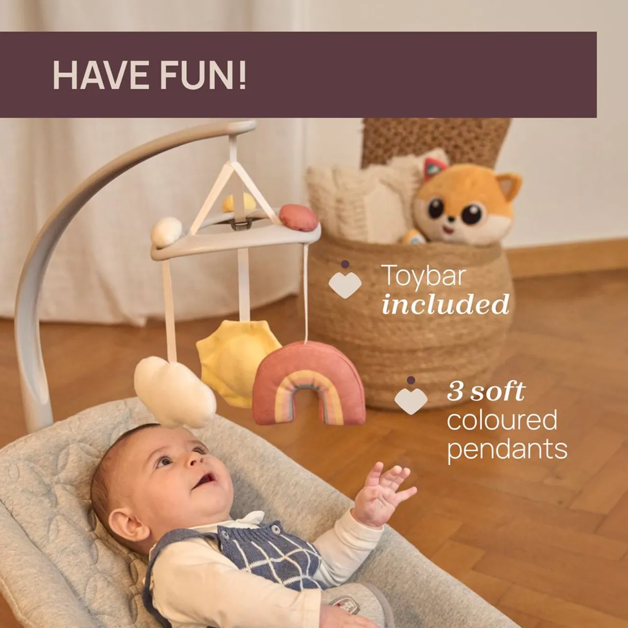 Chicco Zen Baby Bouncer - Grey — Photograph 6 of 8