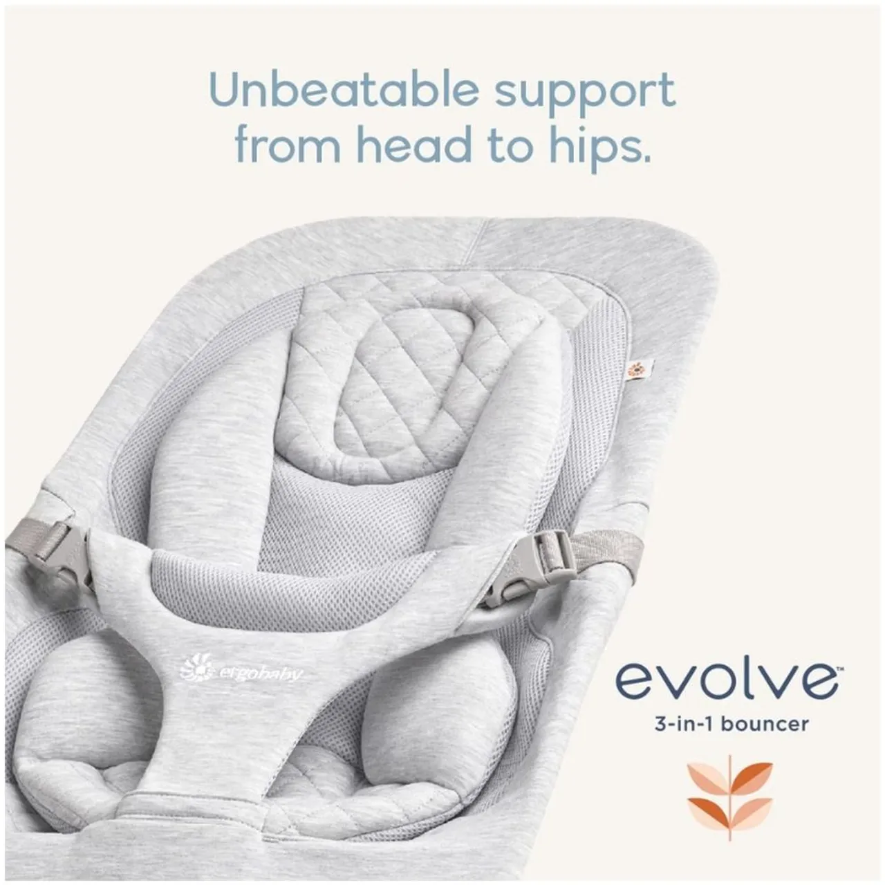 Ergobaby Evolve Bouncer - Charcoal Grey — Photograph 4 of 9