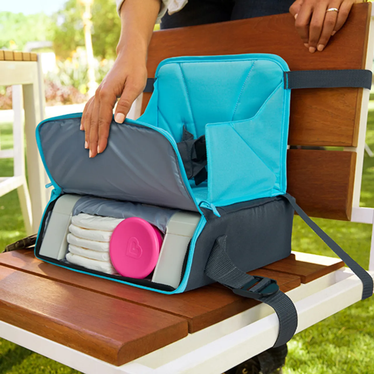 Munchkin Brica Go Boost Travel Booster Seat - Blue — Photograph 8 of 8