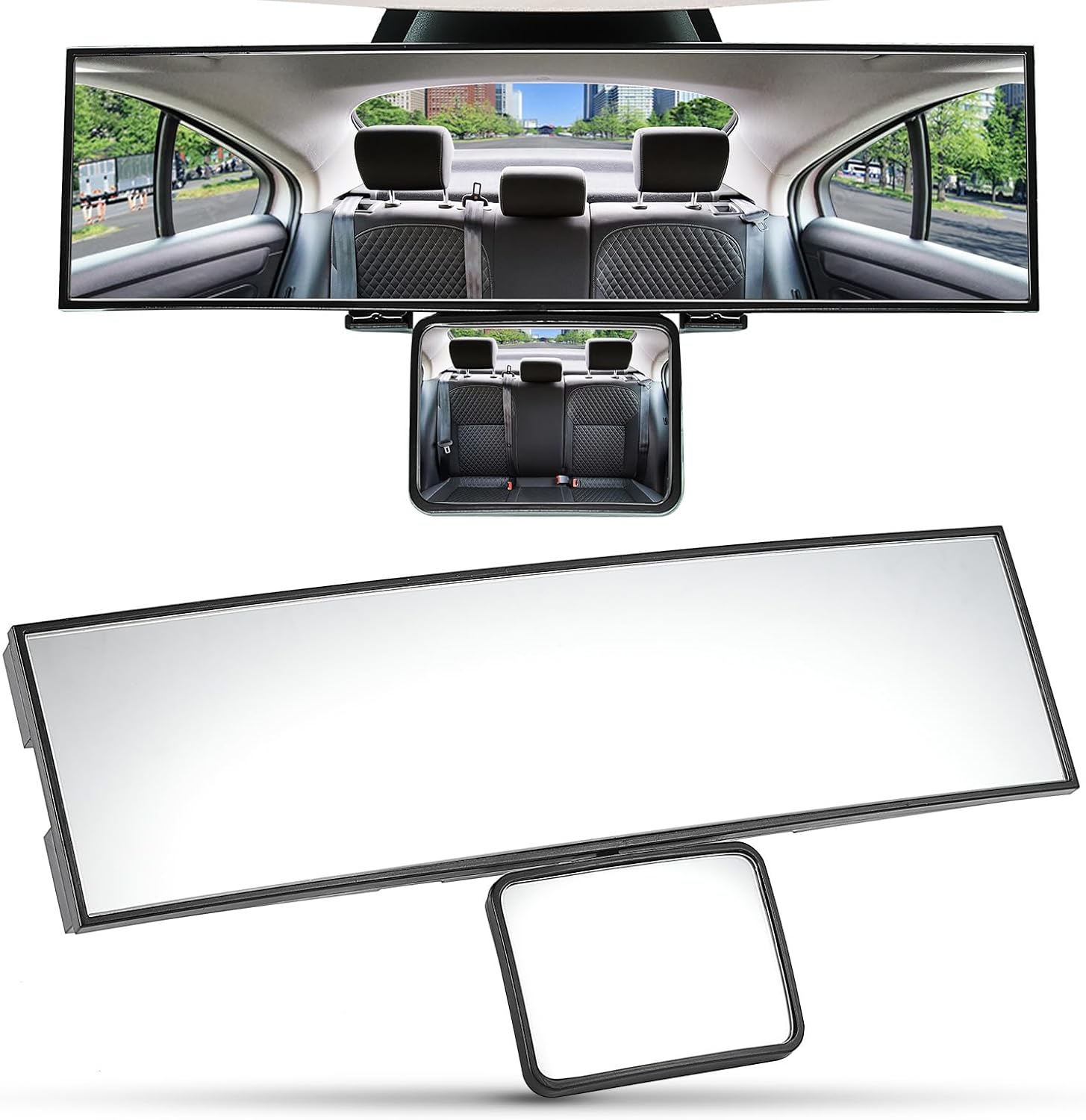 TNTAIAHL Baby Car Mirror Rear Facing,Universal Car Interior Rearview Baby Mirror Wide Angle Convex Mirror Clip-on & Suction Cup mirrors for Viewing Rear Passengers (Retaining Clip) — Photograph 7 of 7