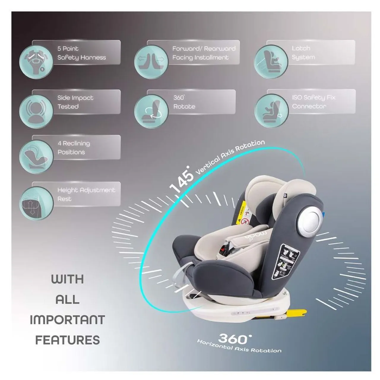 Moon Gyro 360 Car Seat with ISOFIX — Photograph 8 of 11