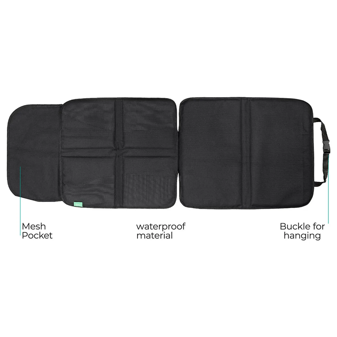 Moon Waterproof Car Seat Protector with Storage Pocket - Black — Photograph 2 of 6