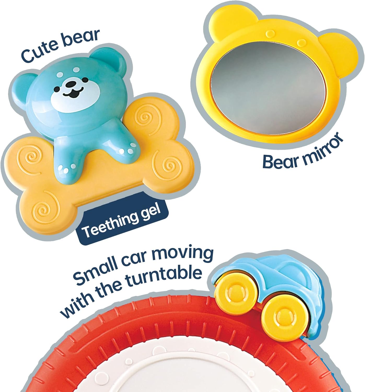 caterbee Baby play and kick car seat Toy with steering wheel (Steering Wheel — Photograph 6 of 8
