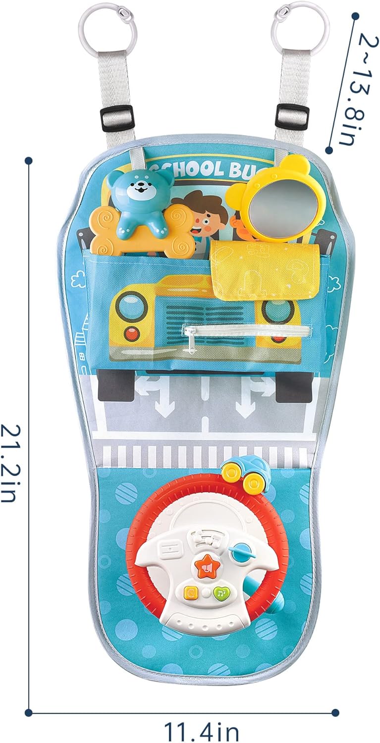 caterbee Baby play and kick car seat Toy with steering wheel (Steering Wheel — Photograph 8 of 8