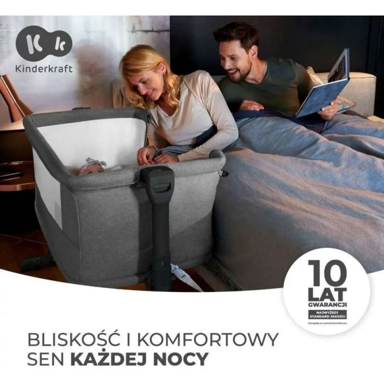 Kinderkraft Neste Grow 3-in-1 Co-Sleeper Cot — Photograph 4 of 8