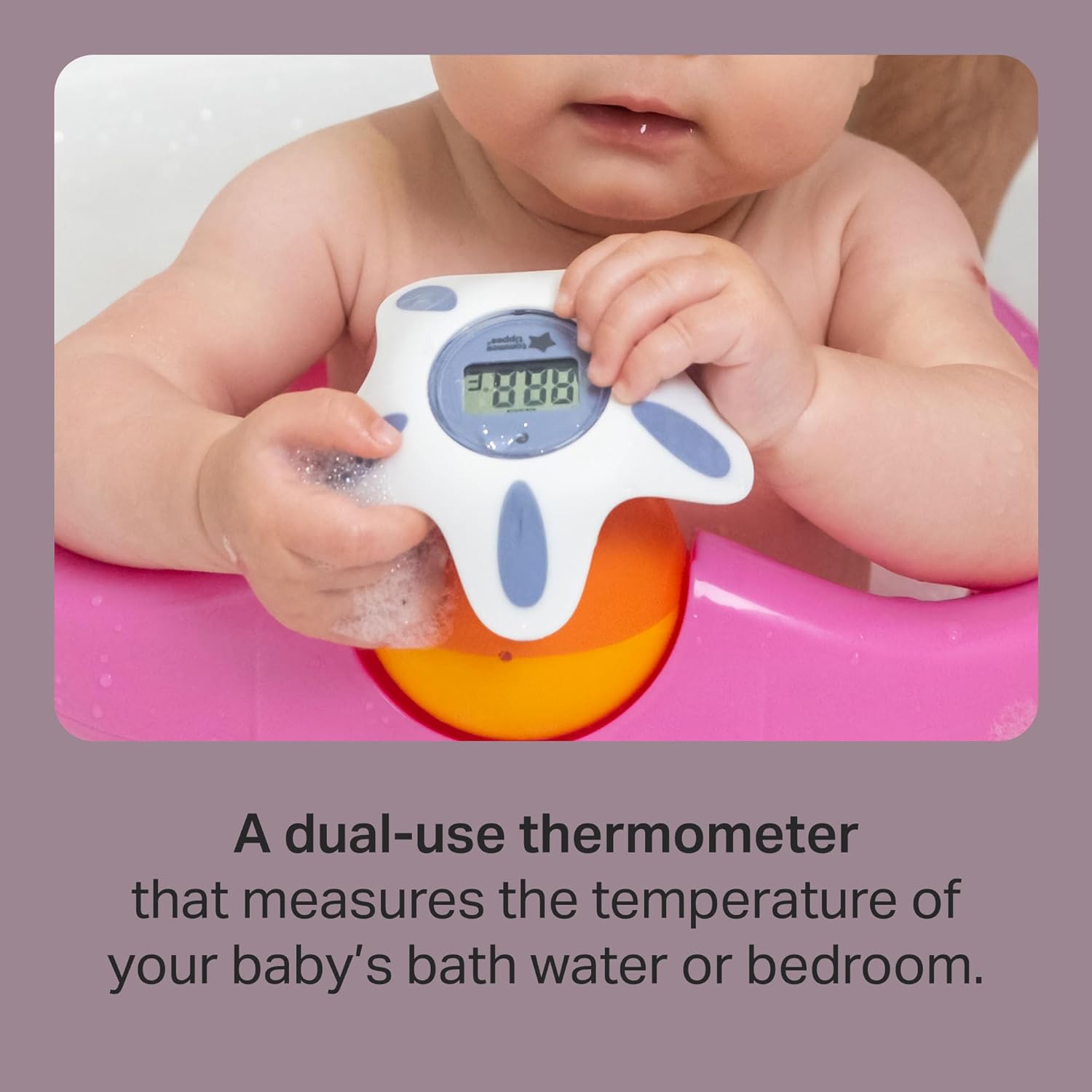 Tommee Tippee InBath Digital Thermometer for Baby Bath and Room, Waterproof and Floats in Water, 3 Second Readings on Easy to Read LCD Display — Photograph 3 of 7