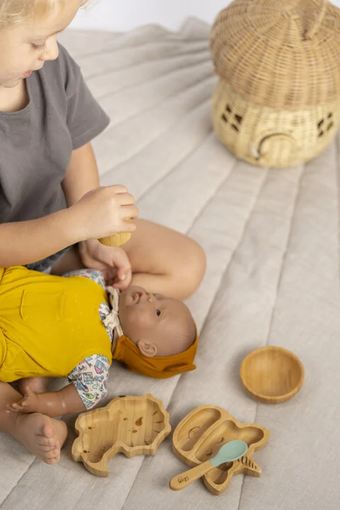 Citron Organic Bamboo Toys Set of 5 — Photograph 6 of 6