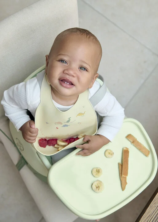 Silicone Bibs (Pack of 2) - Dino Teal — Photograph 3 of 3