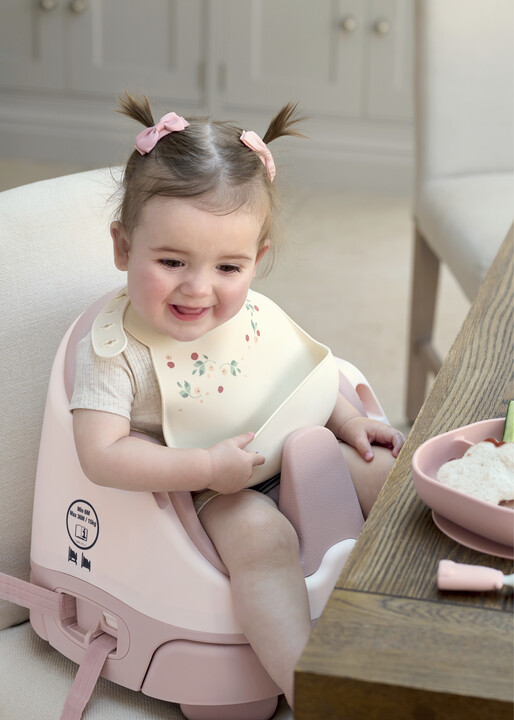 Silicone Bibs (Pack of 2) - Floral Berry — Photograph 3 of 3
