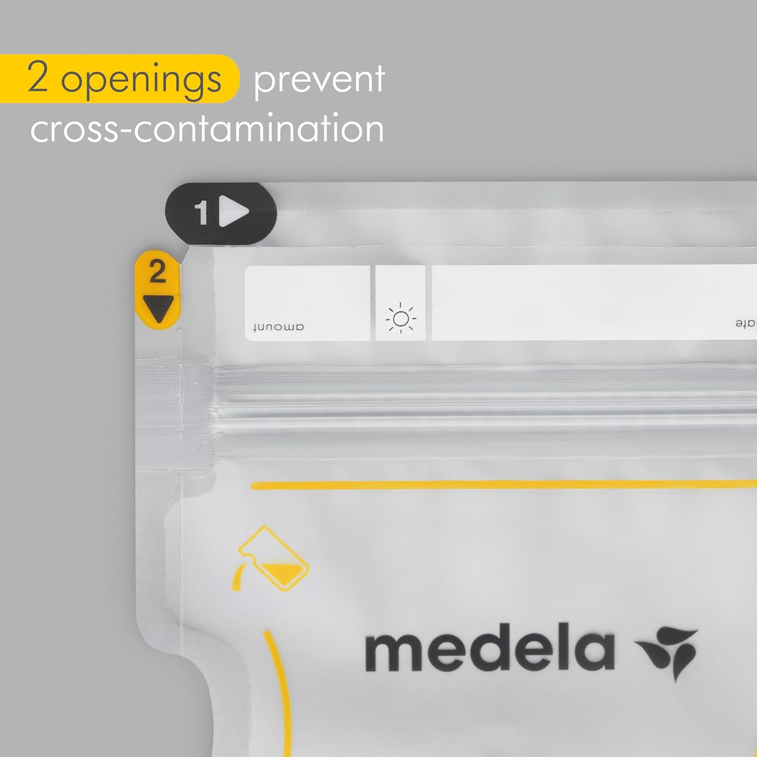 Medela Easy Pour Disposable Breastmilk Storage Bags, 210 ml Capacity, Leakproof Design with Milk Protection, Made Without BPA, Pack of 50 — Photograph 8 of 8