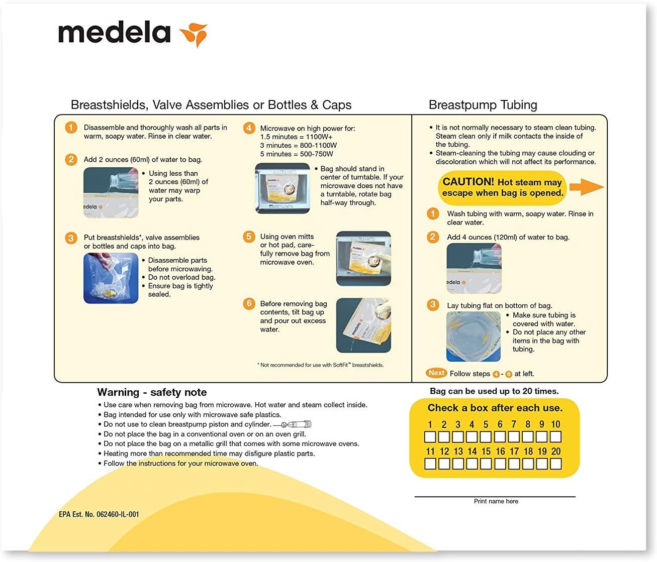 Medela 3 Boxes of Quick Clean Micro-Steam Bags. 5 Bags per Box 5124258 — Photograph 2 of 2