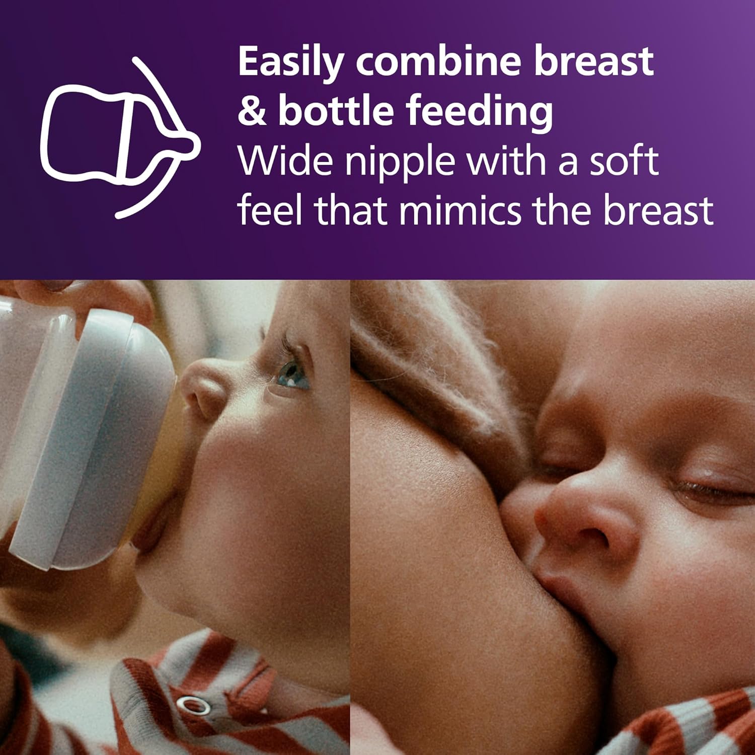 PHILIPS AVENT Baby Bottle with Natural Response , 4 Oz, 2 Count — Photograph 5 of 10