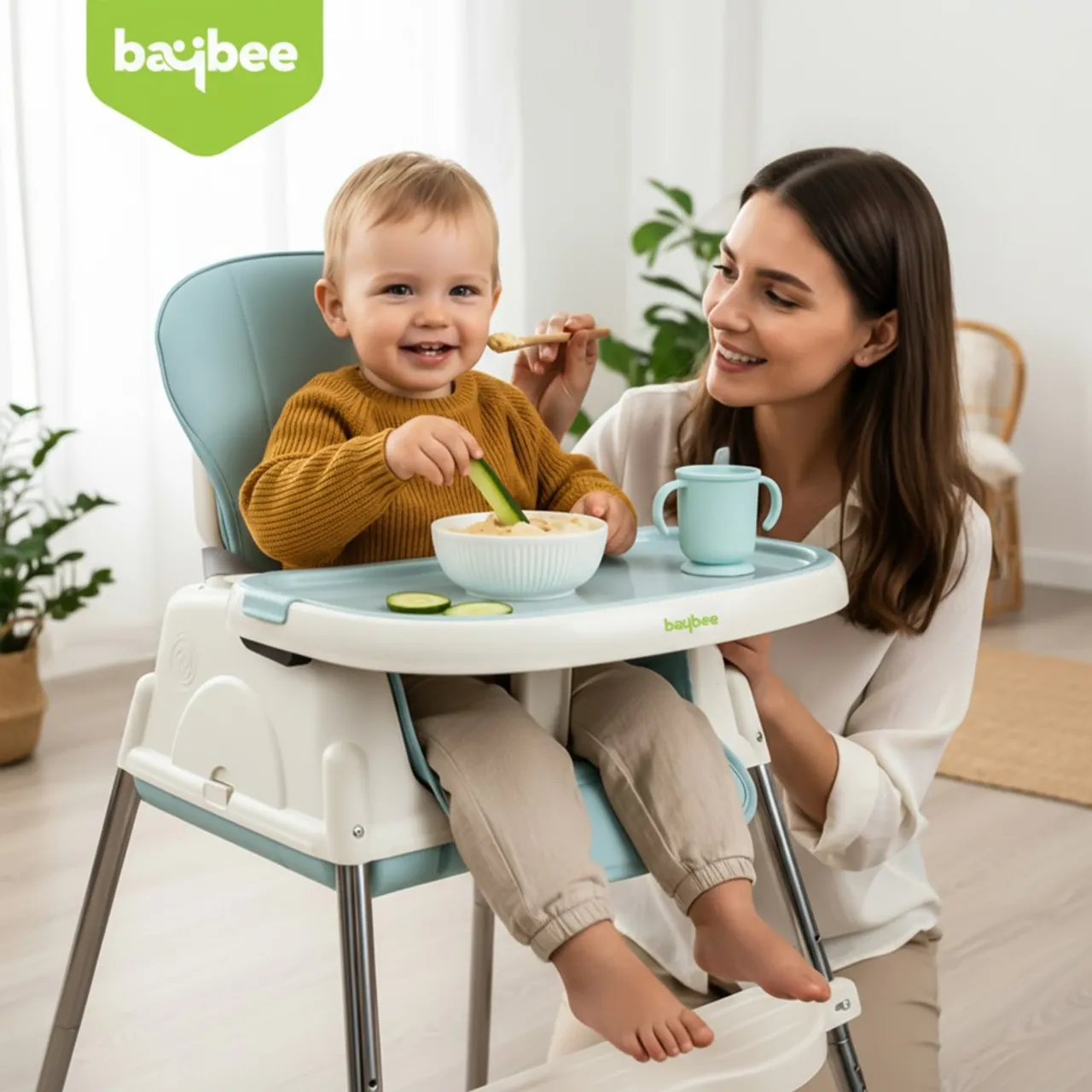 Baybee 4-In-1 Nora Convertible Baby High Chair — Photograph 2 of 8