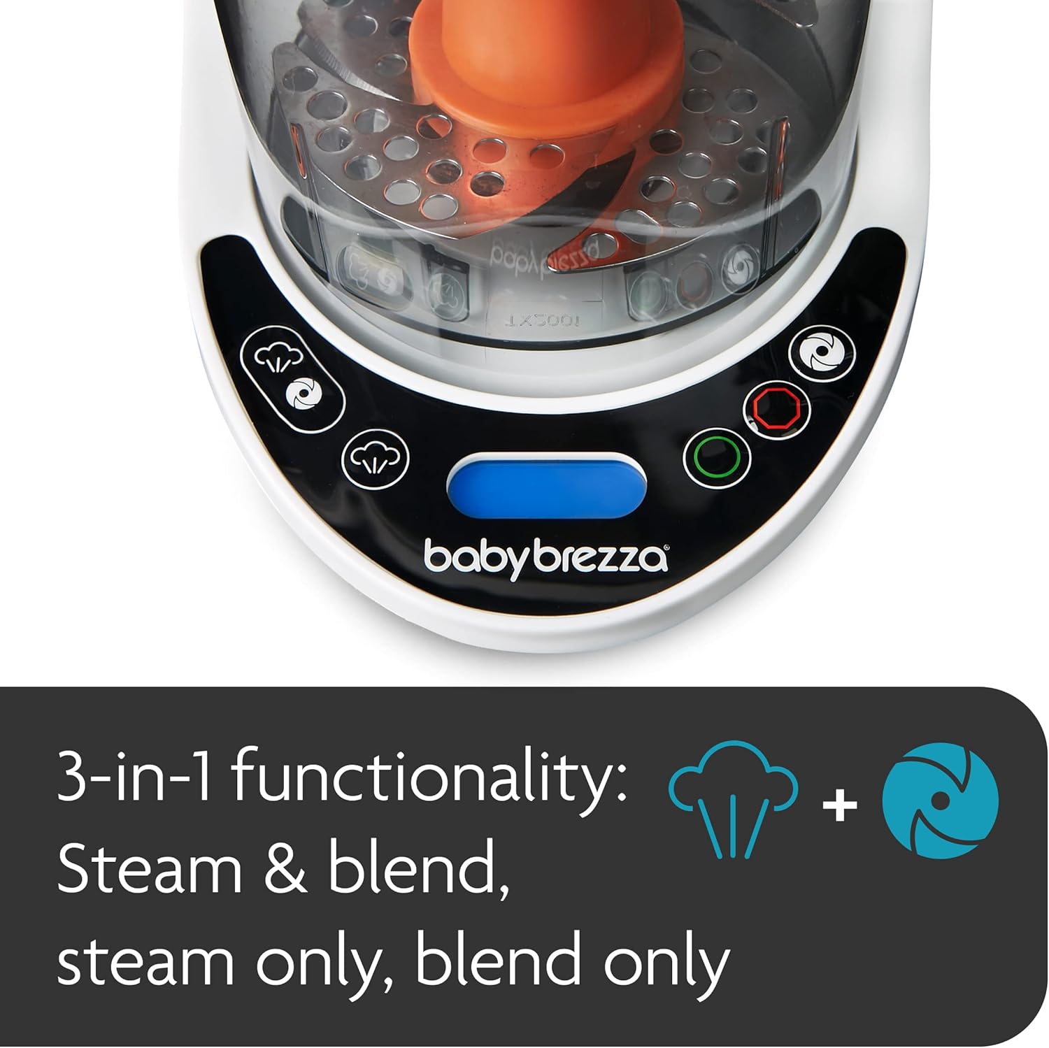 Baby Brezza One Step Baby Food Maker Deluxe Cooker and Blender in One to Steam and Puree Baby Food for Pouches - Make Organic Food for Infants and Toddlers - Set Includes 3 Pouches and 3 Funnels — Photograph 4 of 8