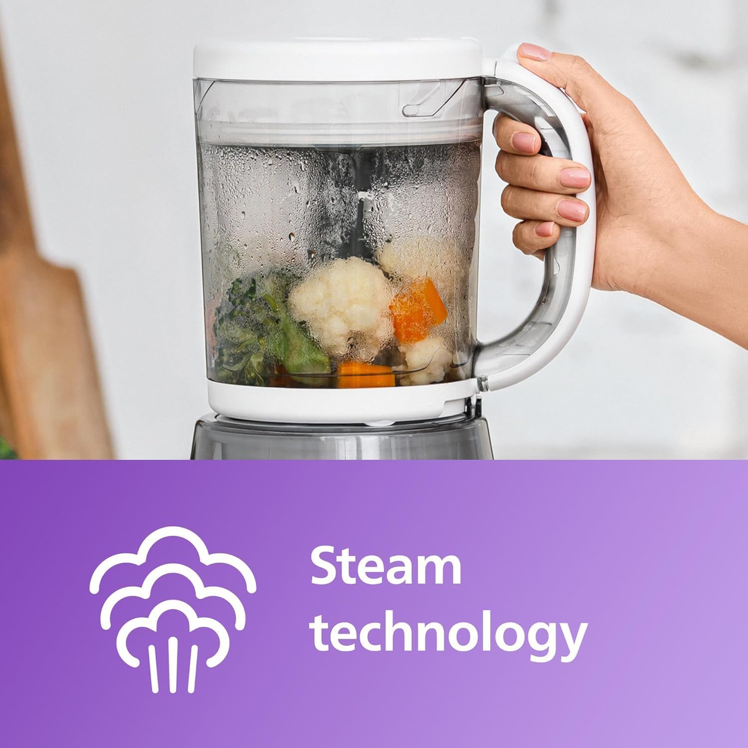 Philips 4 in 1 COMBINED STEAMER AND BLENDER RECIPE BOOKLET + 120ml STORAGE BOWL (SCF883 / 01) — Photograph 9 of 14