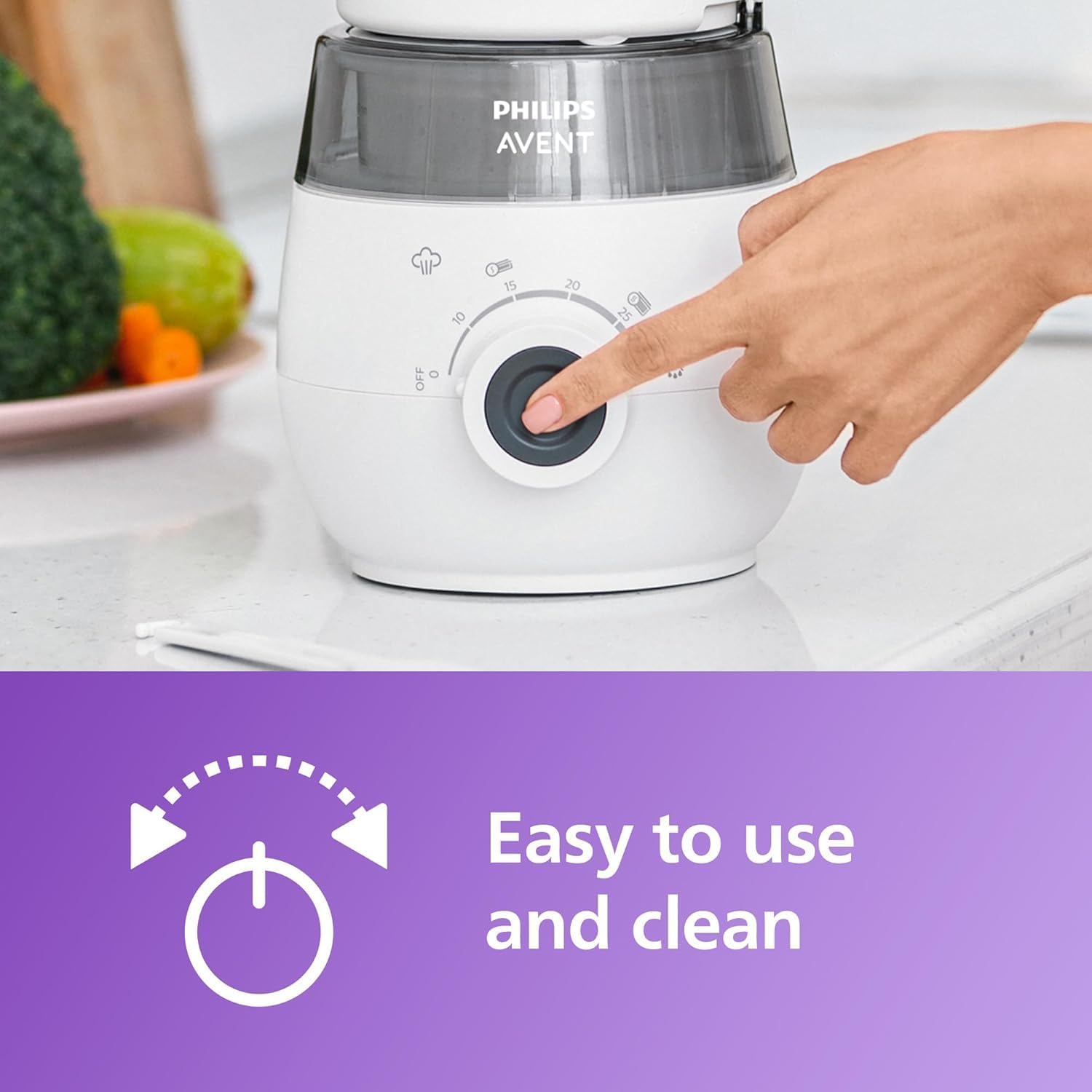 Philips 4 in 1 COMBINED STEAMER AND BLENDER RECIPE BOOKLET + 120ml STORAGE BOWL (SCF883 / 01) — Photograph 13 of 14