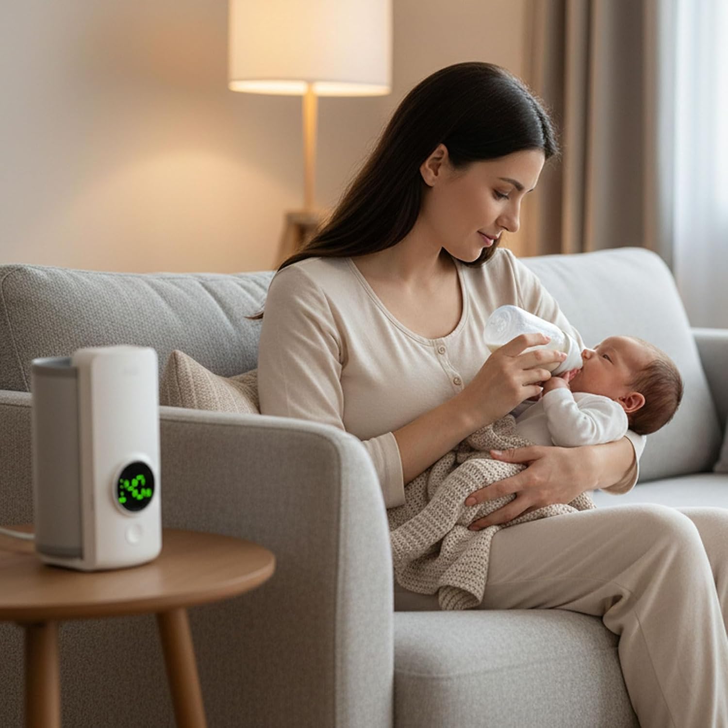 Travel-Friendly,Fast-Heating,Cordless & Rechargable,Baby Bottle Warmer,Comfortable Feeding Bottle Warmer on The Go,Precise Temperature — Photograph 2 of 8