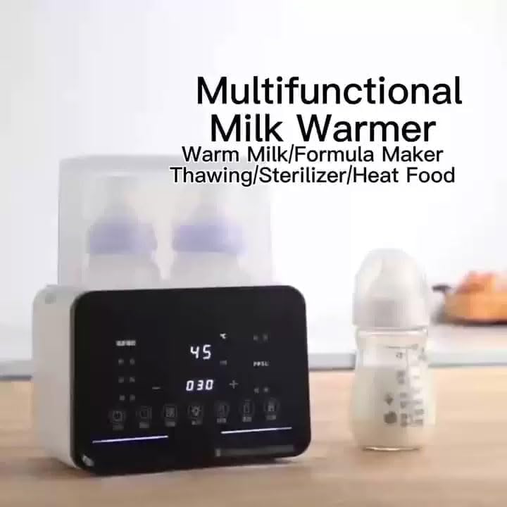 YUMA 9-in-1 Baby Bottle Warmer Milk Bottle Sterilizer with LCD Display, Fast Baby Food Heating & Defrost, BPA-Free, 48H Thermostat,Accurate Temperature Control for Breastmilk or Formula Warmer — Photograph 6 of 7