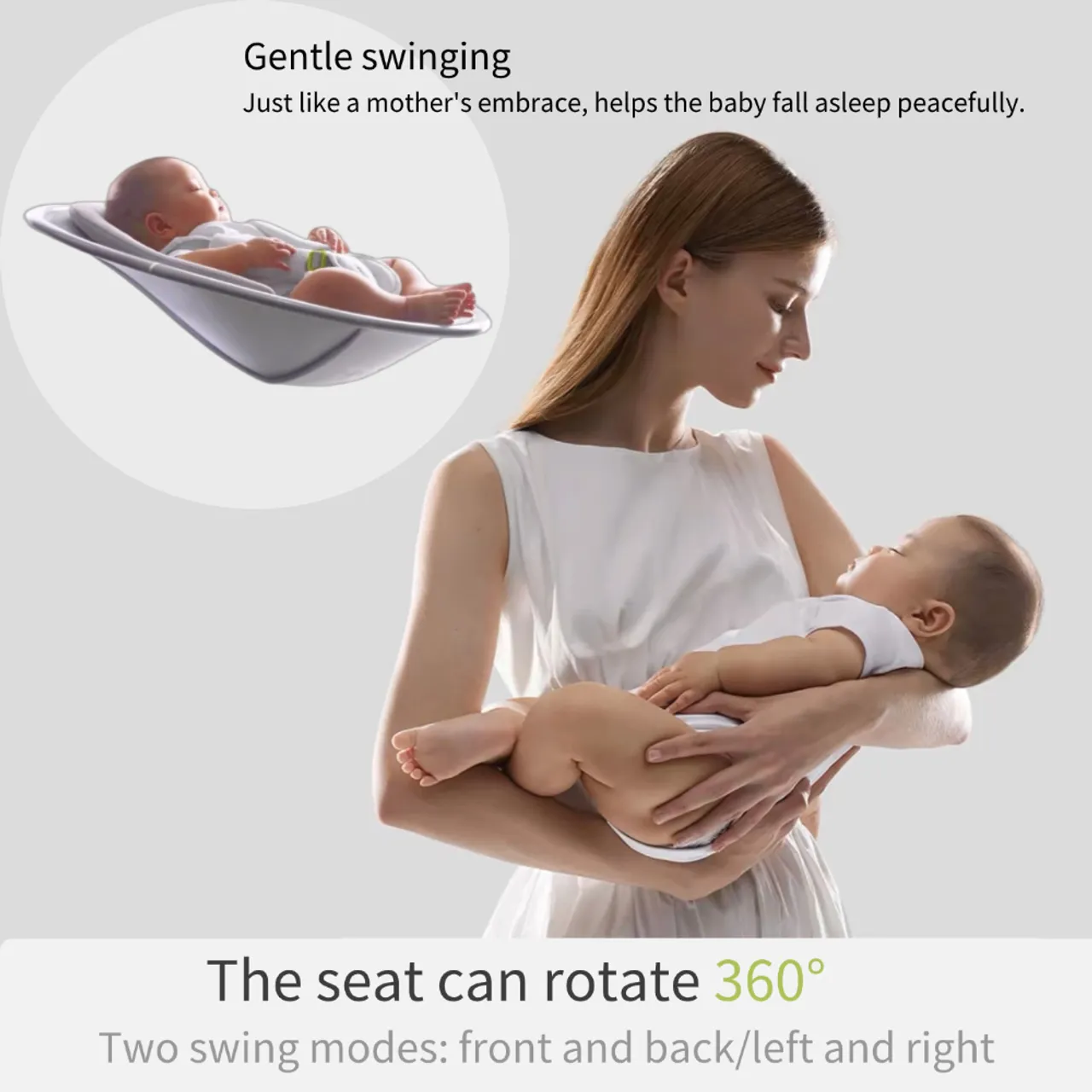 Babycare - Baby Electric Rocker And Bouncer - Frost Silver — Photograph 4 of 6