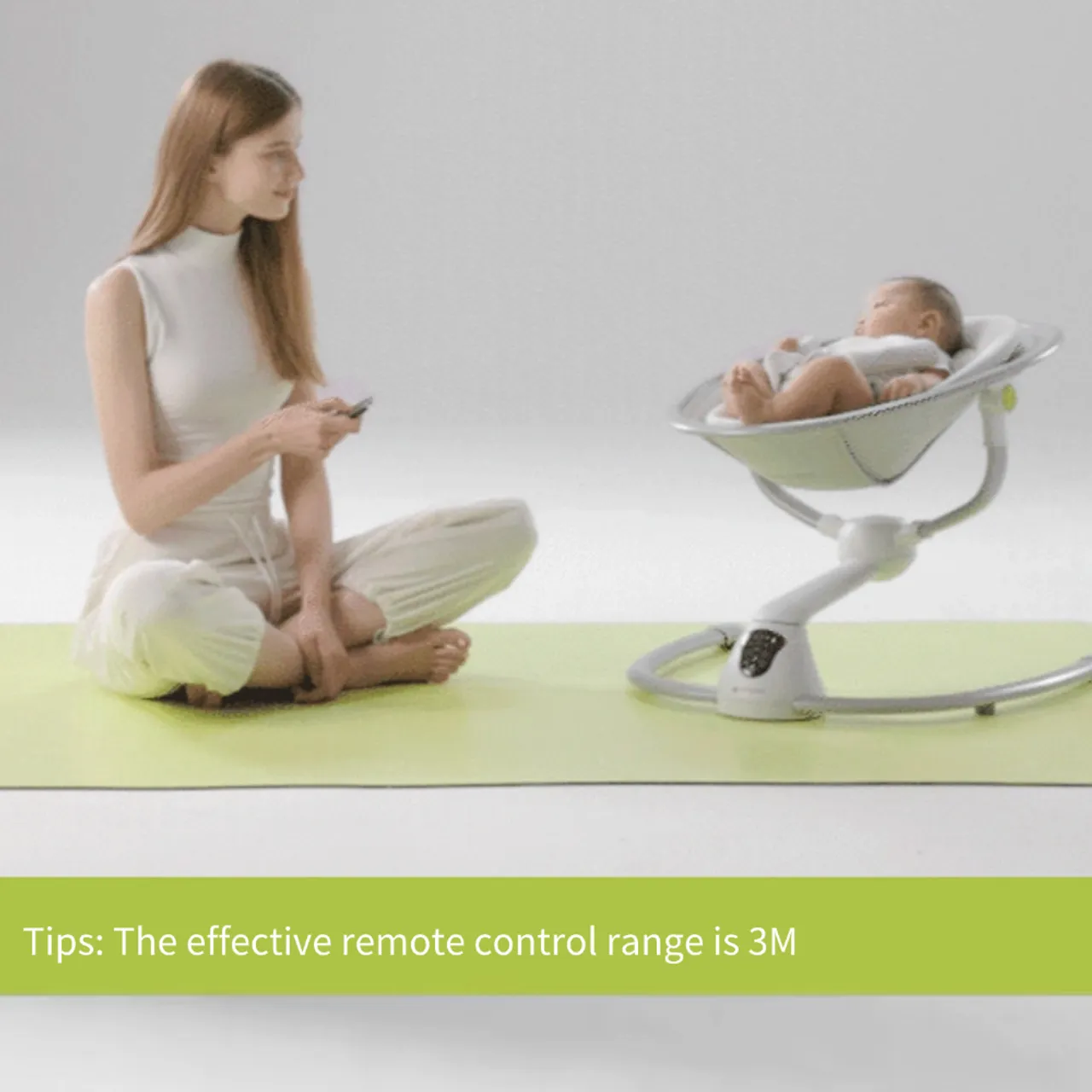 Babycare - Baby Electric Rocker And Bouncer - Frost Silver — Photograph 5 of 6