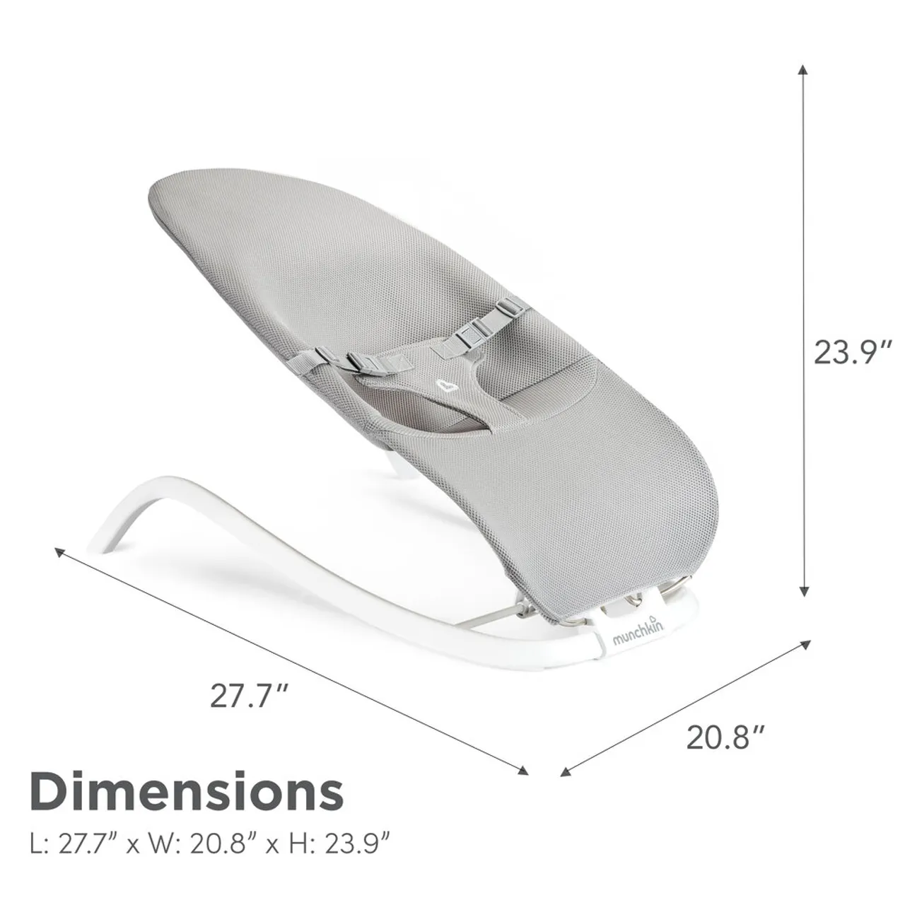 Munchkin Spring 2-in-1 Bouncer and Rocker - Grey — Photograph 8 of 8
