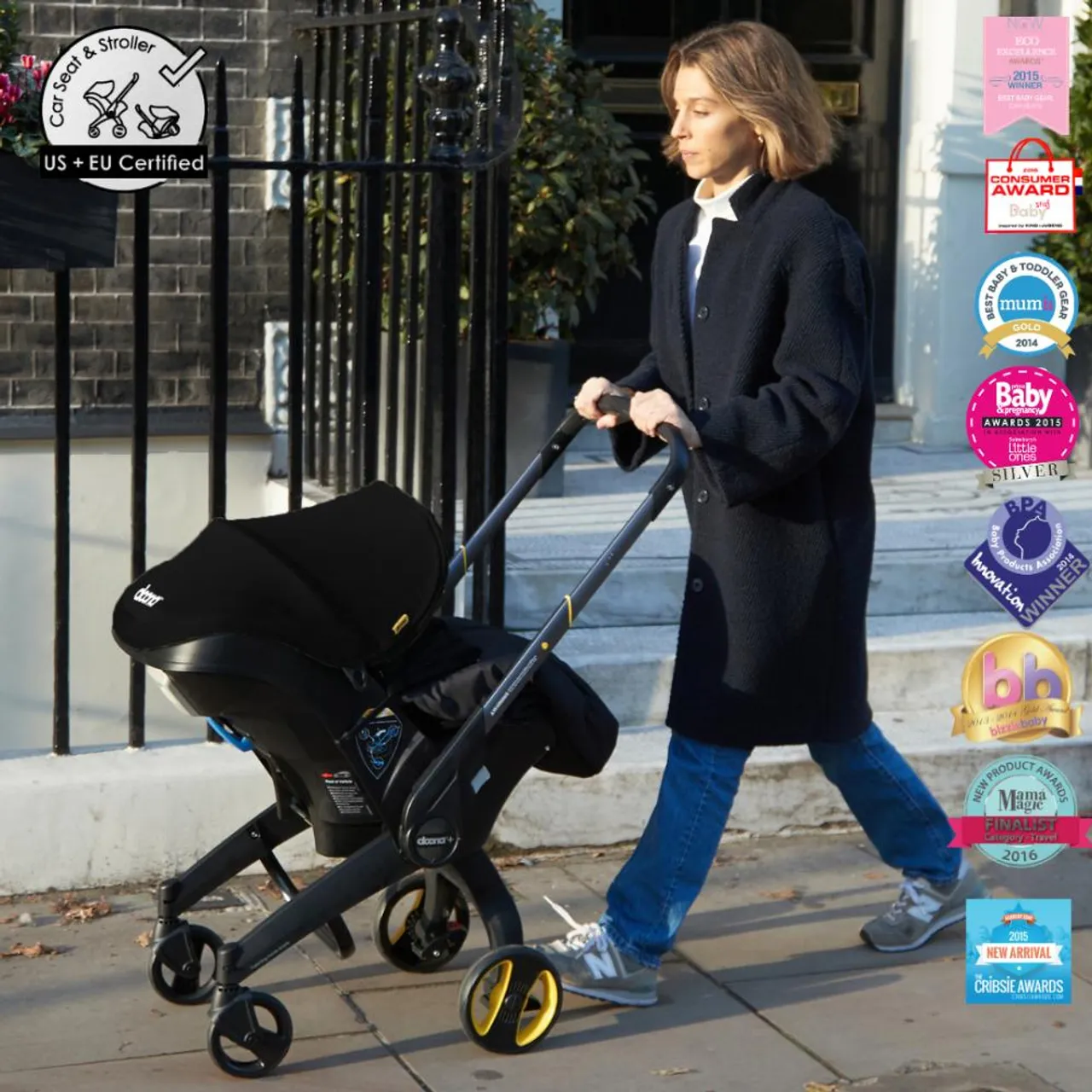 Doona+ Infant Car Seat and Stroller - Black — الصورة 6 من 7