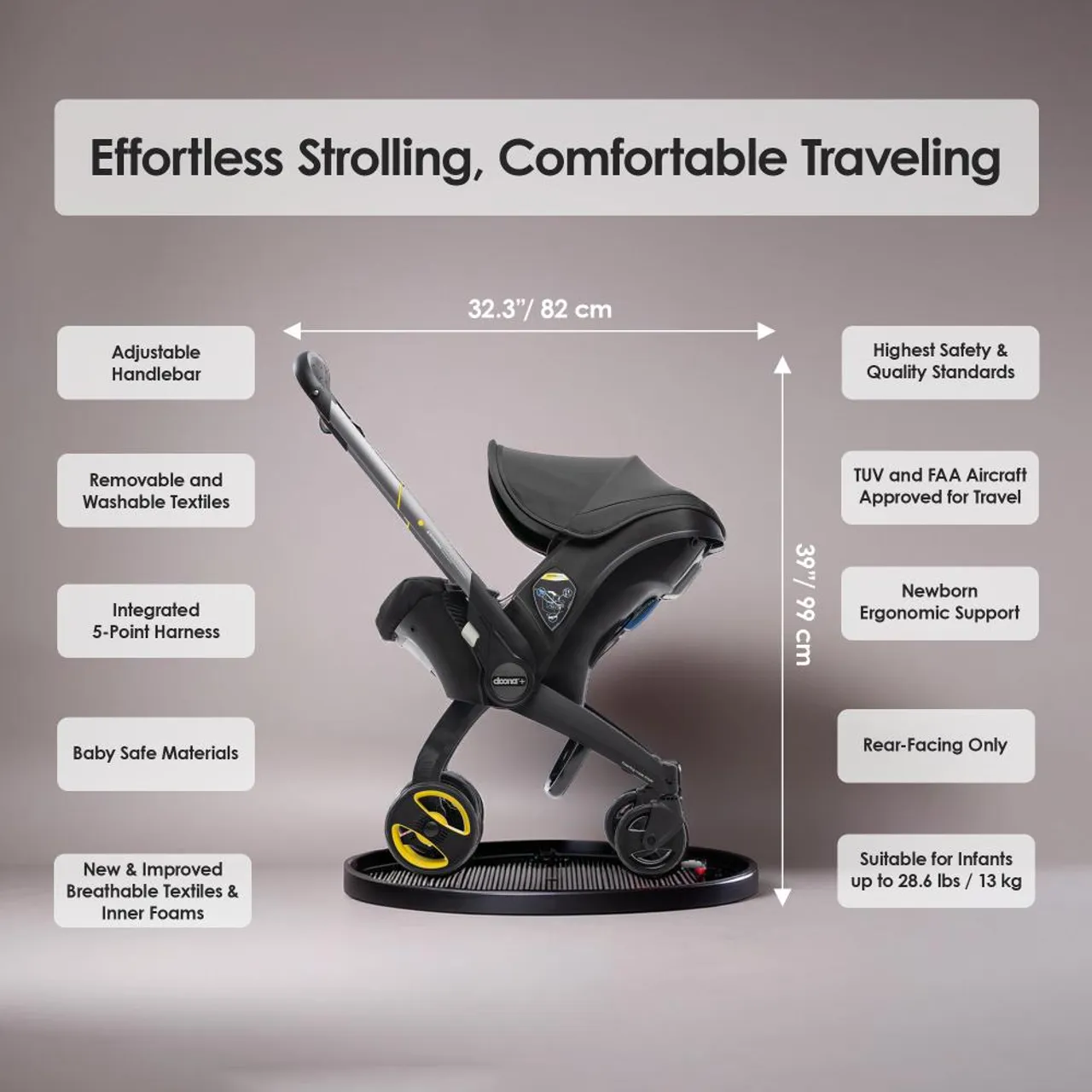 Doona+ Infant Car Seat and Stroller - Black — Photograph 4 of 7