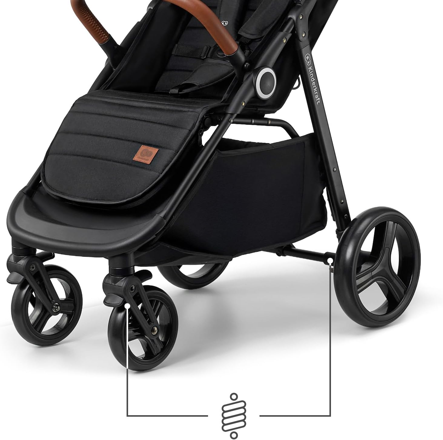 Kinderkraft Grande Plus Stroller - Black — Photograph 5 of 9