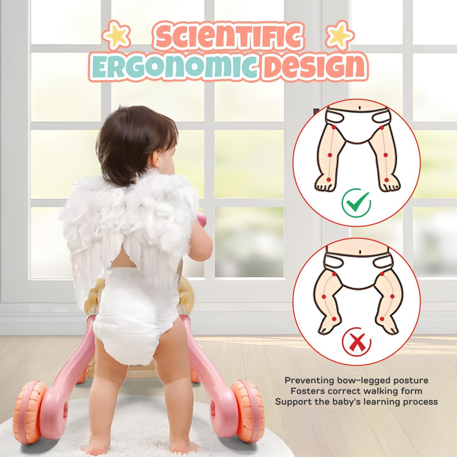 3-in-1 Baby Walker - Pink — الصورة 4 من 7