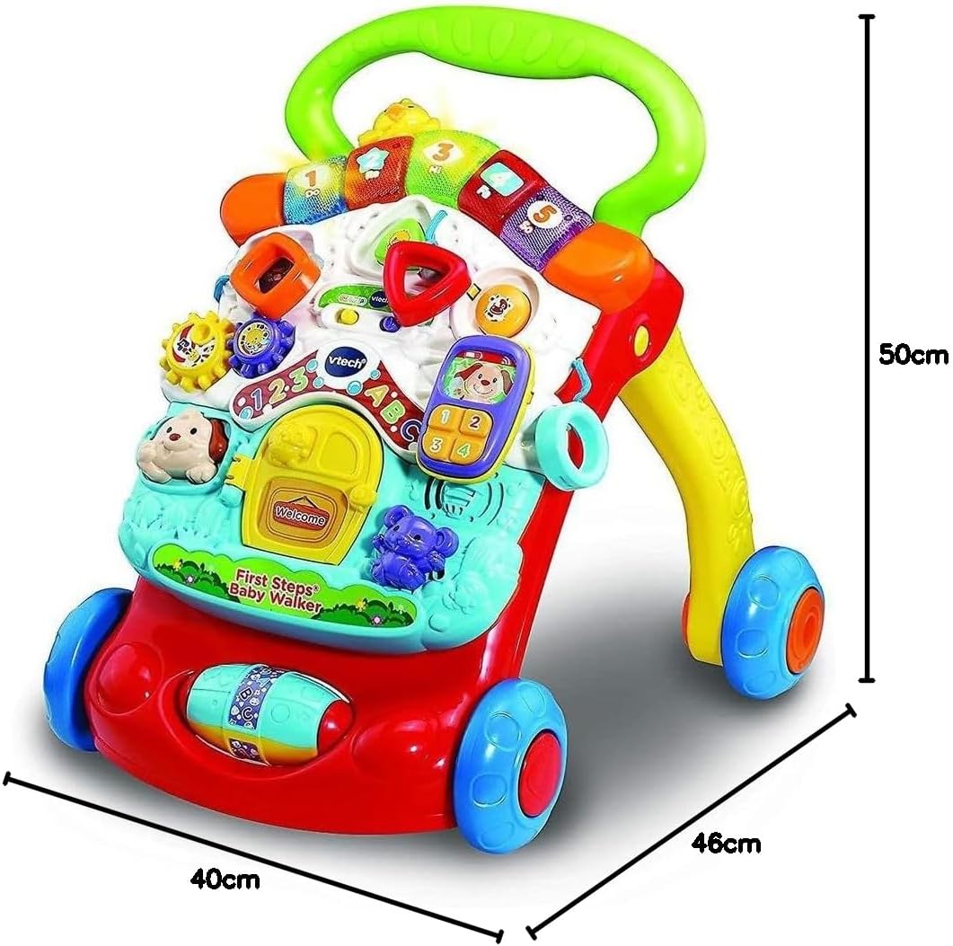 VTech First Steps Baby Walker | Push Along Walker Baby Toy with Shapes, Sounds, Music, Phrases, Pretend Play and More — Photograph 12 of 12