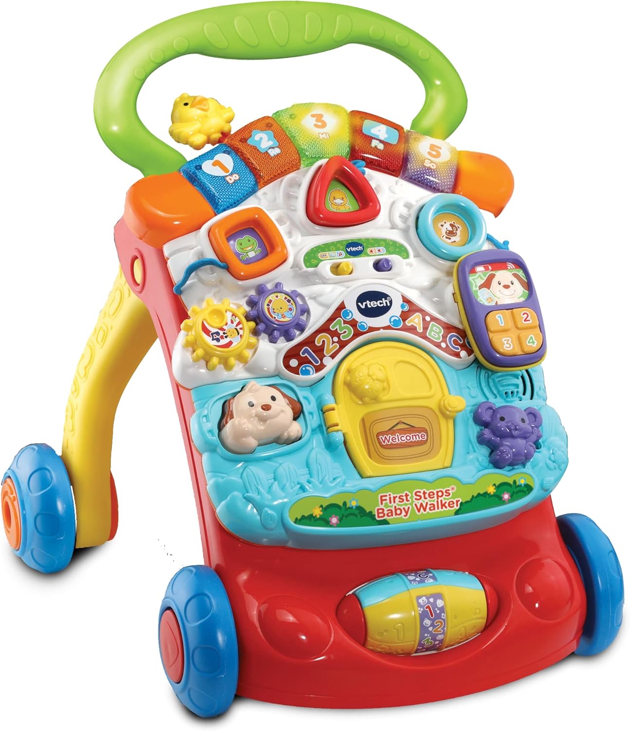VTech First Steps Baby Walker | Push Along Walker Baby Toy with Shapes, Sounds, Music, Phrases, Pretend Play and More — Photograph 5 of 12